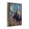 Stupell Industries Expressive Moose in Forest Floating Frame, design by James Corwin